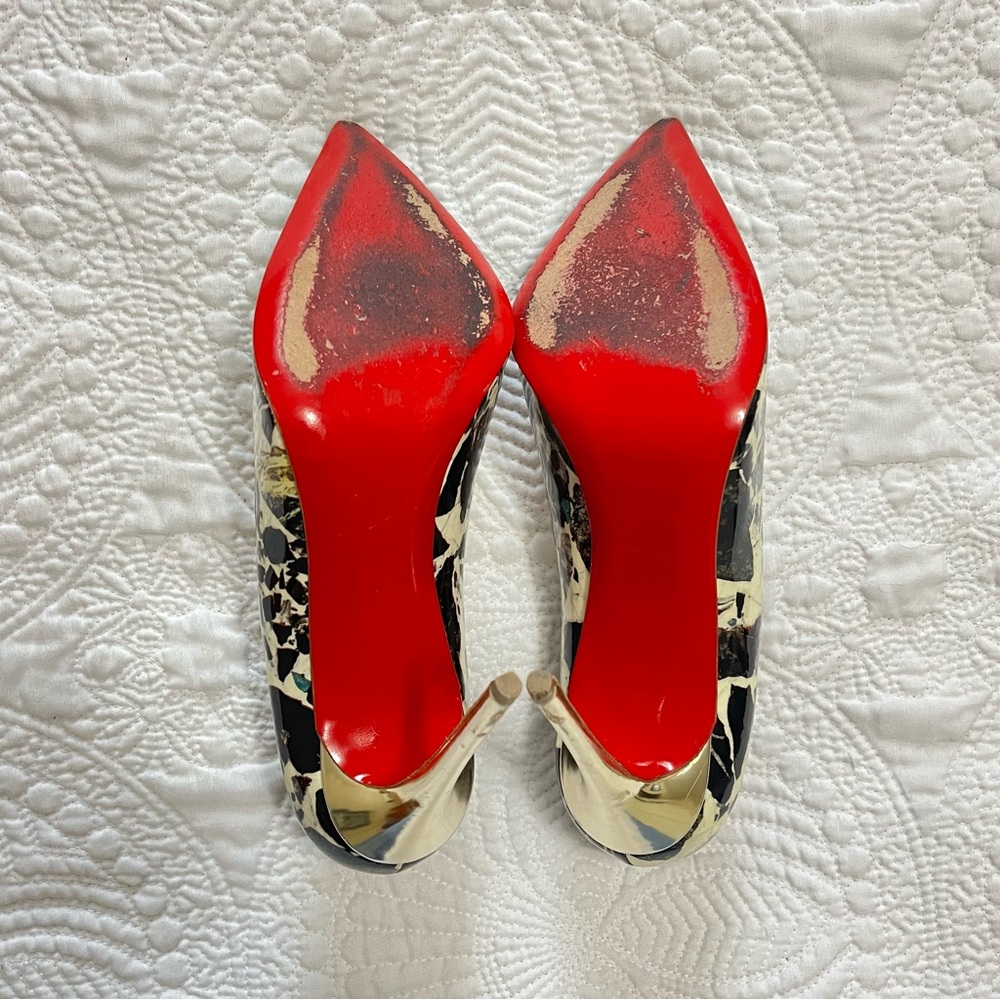 CHRISTIAN LOUBOUTIN Pigalle Follies 100 Pointy Toe Pump Heel Patent Leather 40 - Picture 9 of 12